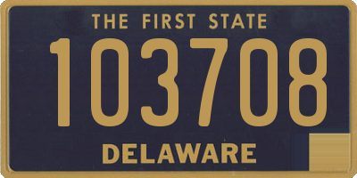 DE license plate 103708