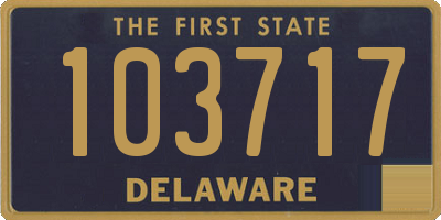 DE license plate 103717