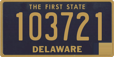 DE license plate 103721