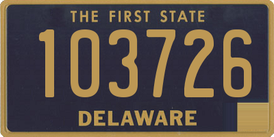 DE license plate 103726