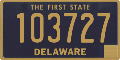 DE license plate 103727