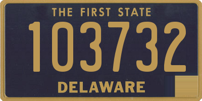 DE license plate 103732