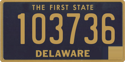 DE license plate 103736