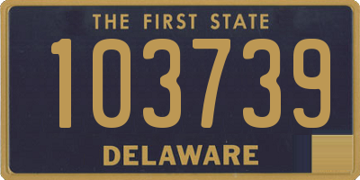 DE license plate 103739