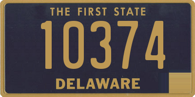 DE license plate 10374