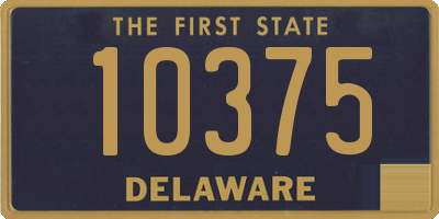 DE license plate 10375