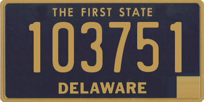 DE license plate 103751