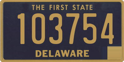 DE license plate 103754