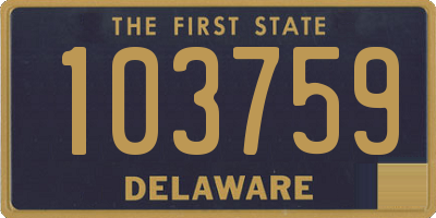 DE license plate 103759