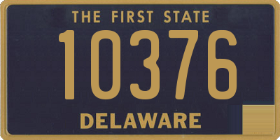 DE license plate 10376