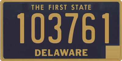 DE license plate 103761