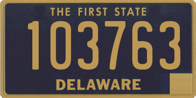 DE license plate 103763