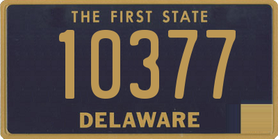 DE license plate 10377