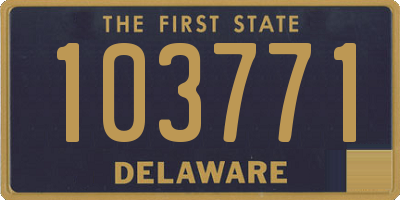 DE license plate 103771