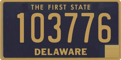 DE license plate 103776