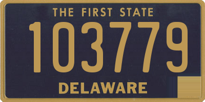 DE license plate 103779