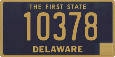 DE license plate 10378