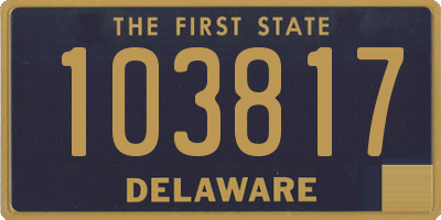 DE license plate 103817