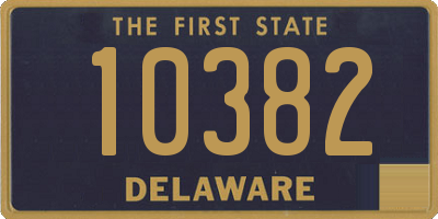 DE license plate 10382