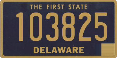 DE license plate 103825