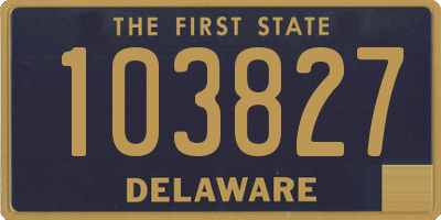 DE license plate 103827