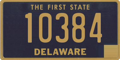 DE license plate 10384