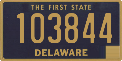 DE license plate 103844