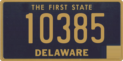 DE license plate 10385