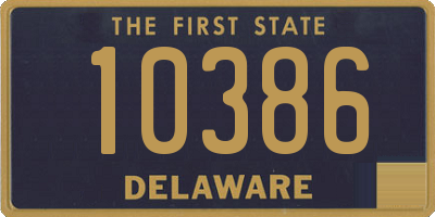 DE license plate 10386