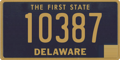 DE license plate 10387