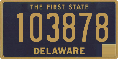 DE license plate 103878