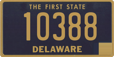 DE license plate 10388