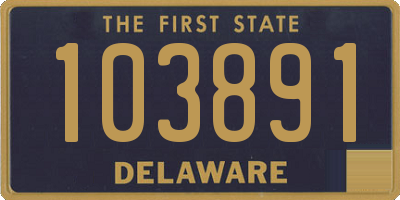 DE license plate 103891