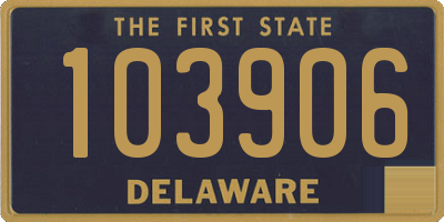 DE license plate 103906