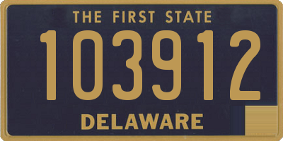 DE license plate 103912