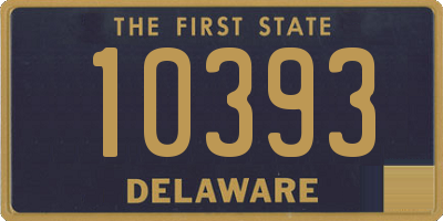 DE license plate 10393