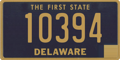 DE license plate 10394