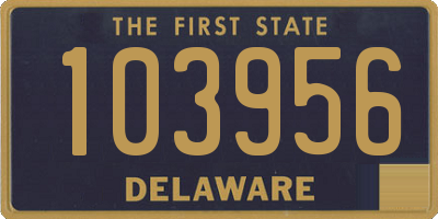 DE license plate 103956