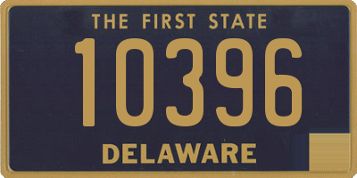 DE license plate 10396