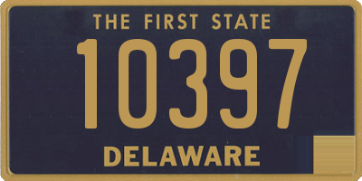 DE license plate 10397