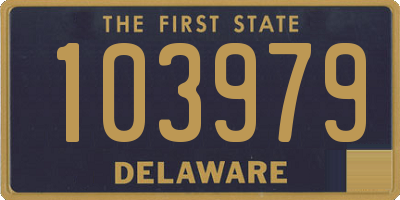 DE license plate 103979