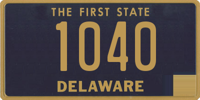 DE license plate 1040