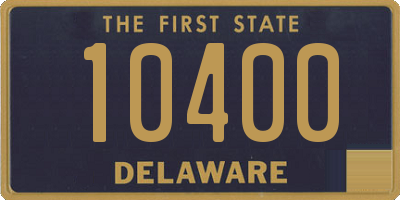 DE license plate 10400