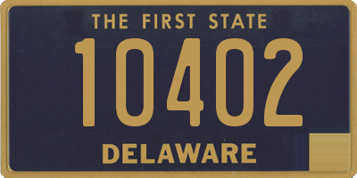 DE license plate 10402