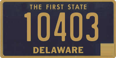 DE license plate 10403