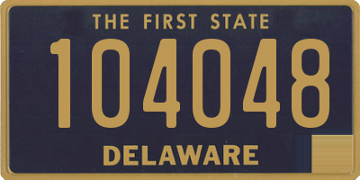 DE license plate 104048