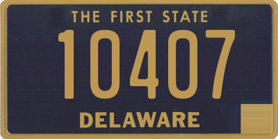 DE license plate 10407