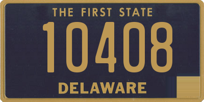 DE license plate 10408