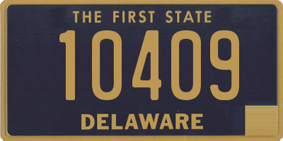 DE license plate 10409