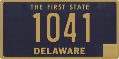 DE license plate 1041